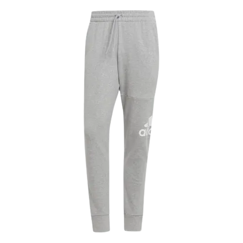 Adidas Essentials French Terry Tapered Cuff Logo Pant - Mens - Grey