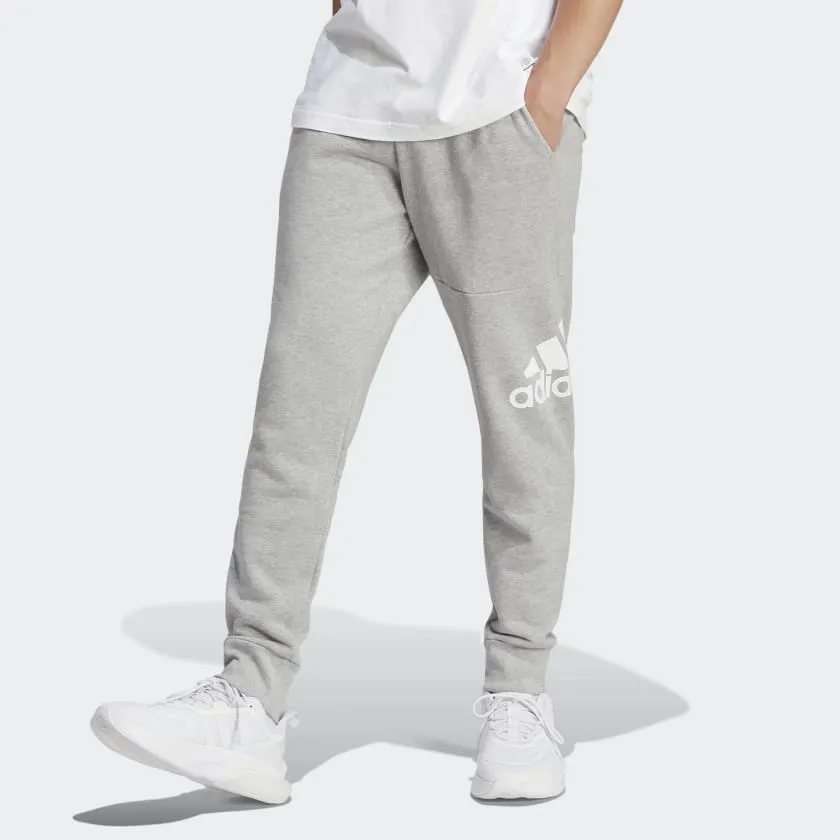 Adidas Essentials French Terry Tapered Cuff Logo Pant - Mens - Grey