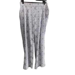 Blue & White Pants Wide Leg Counterparts, Size M