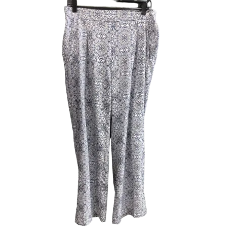 Blue & White Pants Wide Leg Counterparts, Size M