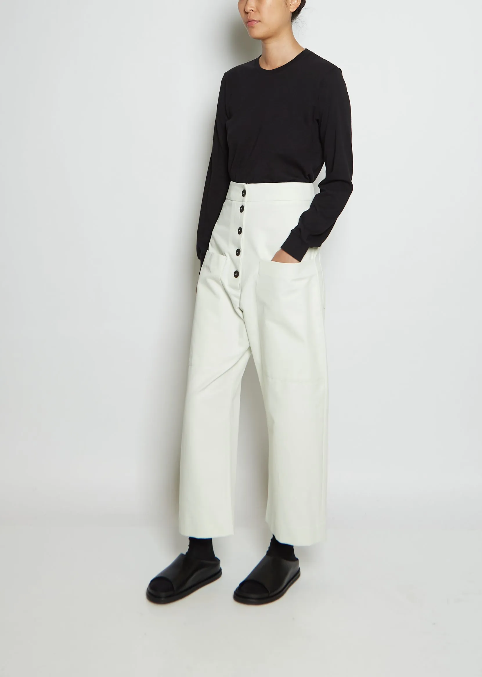 Brinson Rounded Cotton Twill Pants