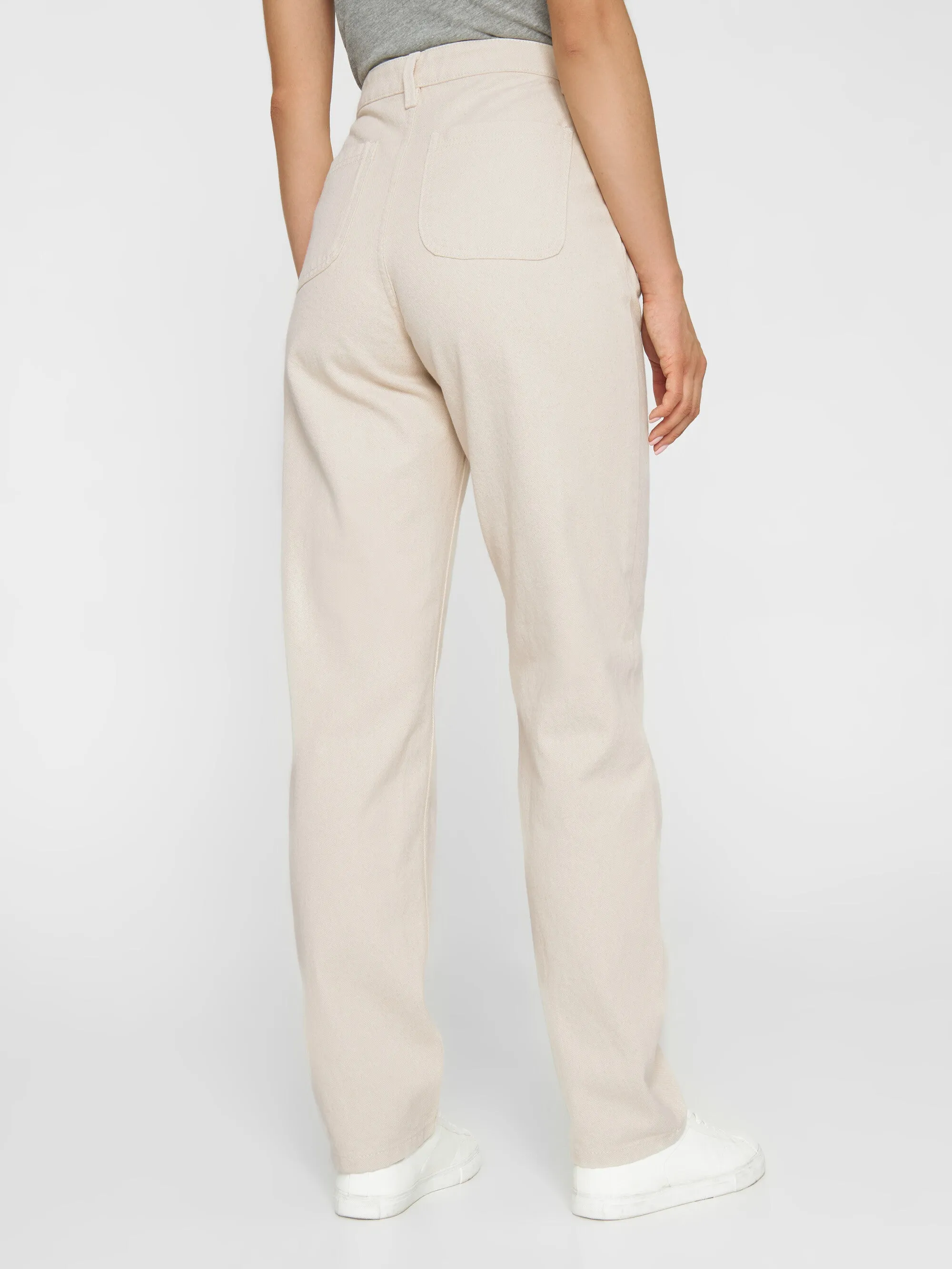 CALLA tapered mid-rise heavy twill workwear pant - Raw cotton