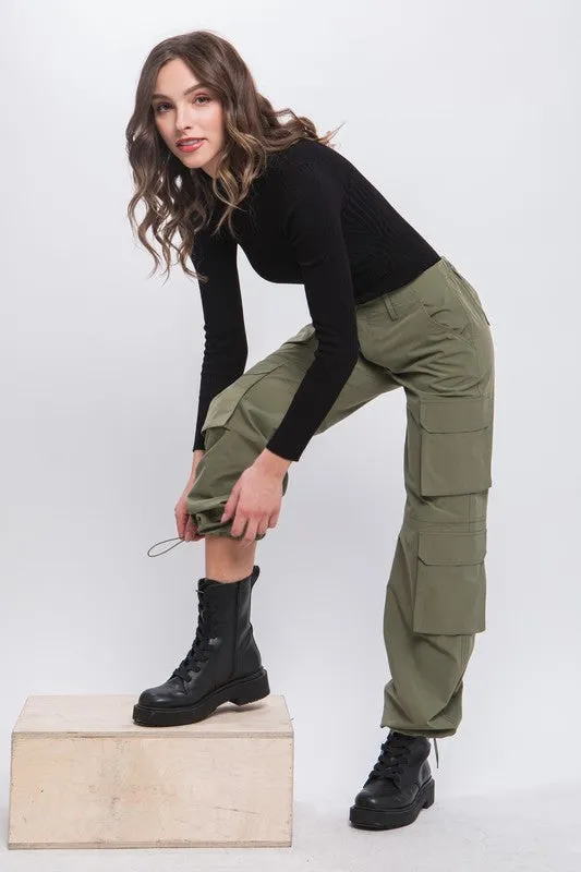 Cargo Pants with Button Closure