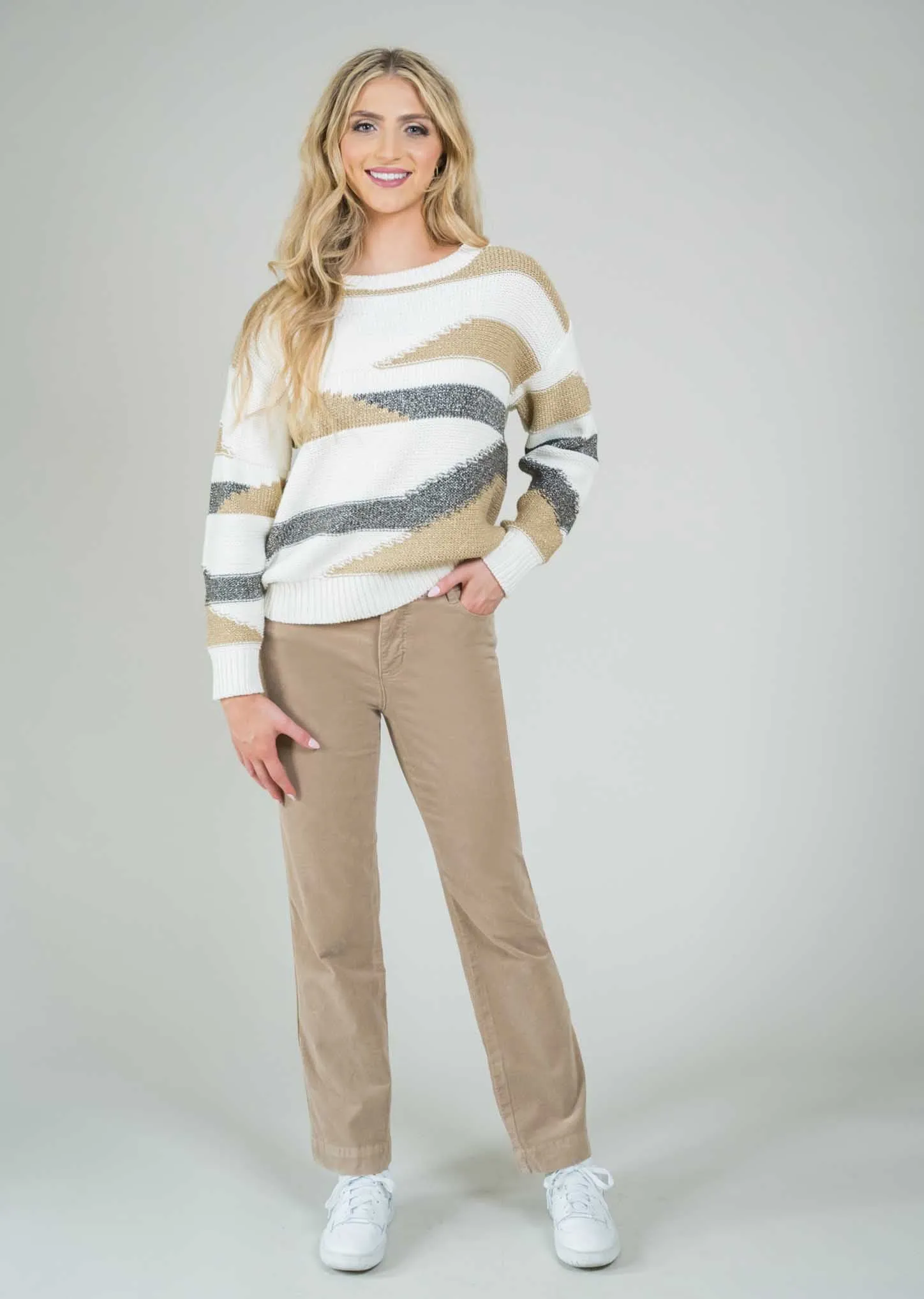 Charlene Corduroy 30" Straight Pant