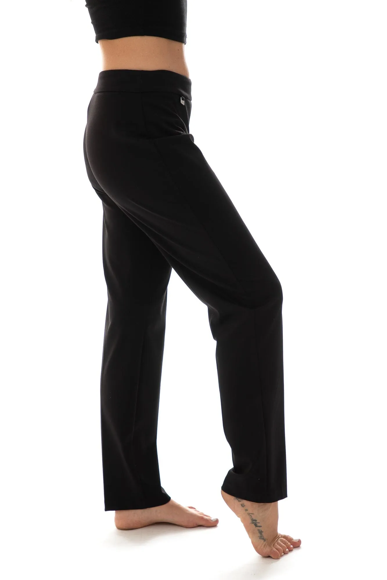 CLASSIC BLACK ANKLE SLIM PULL ON PANT