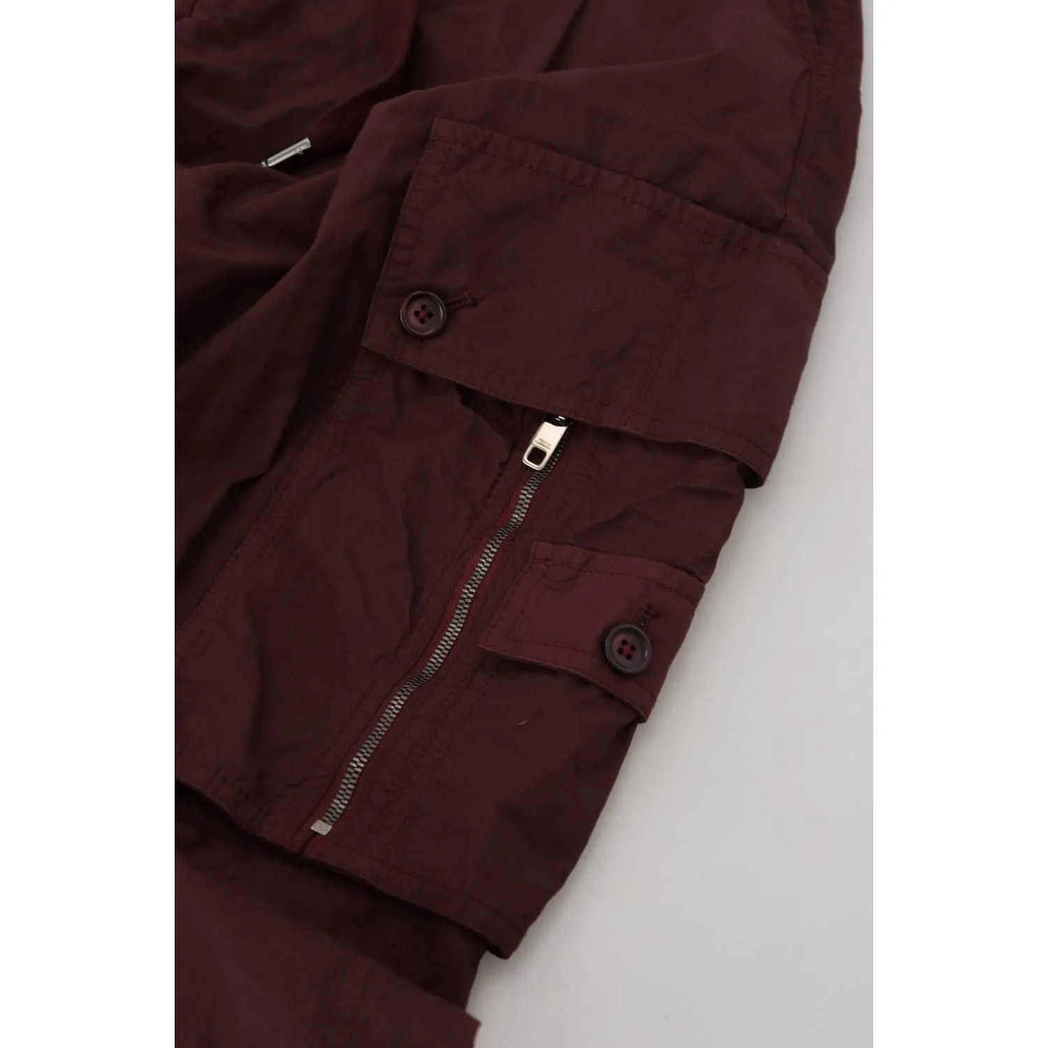 Dolce & Gabbana Elegant Burgundy Cotton Jogger Pants