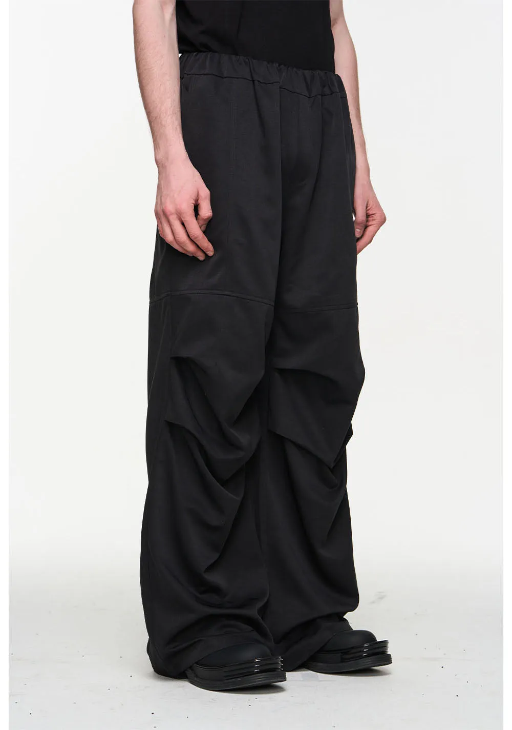 Elastic waist casual pants