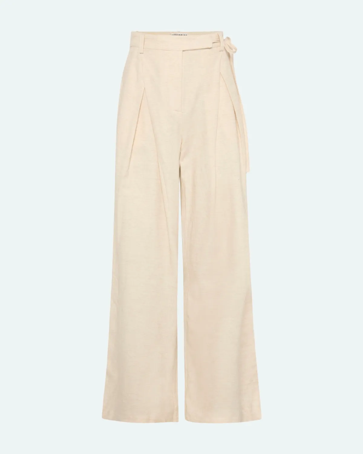 Gunli dressed pants with tie-detail 4191 - Brown Rice