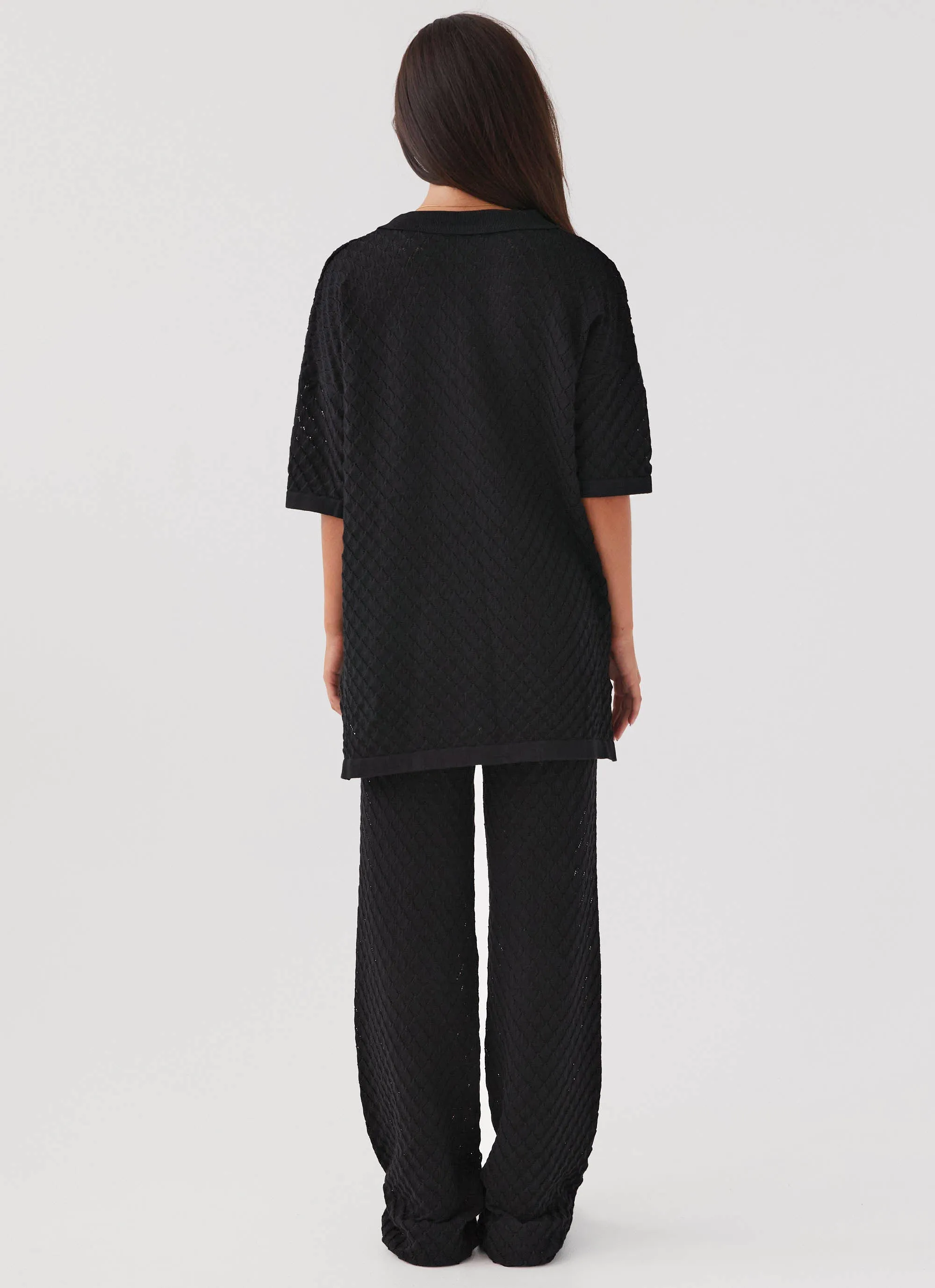 Jaded Knit Pants - Black