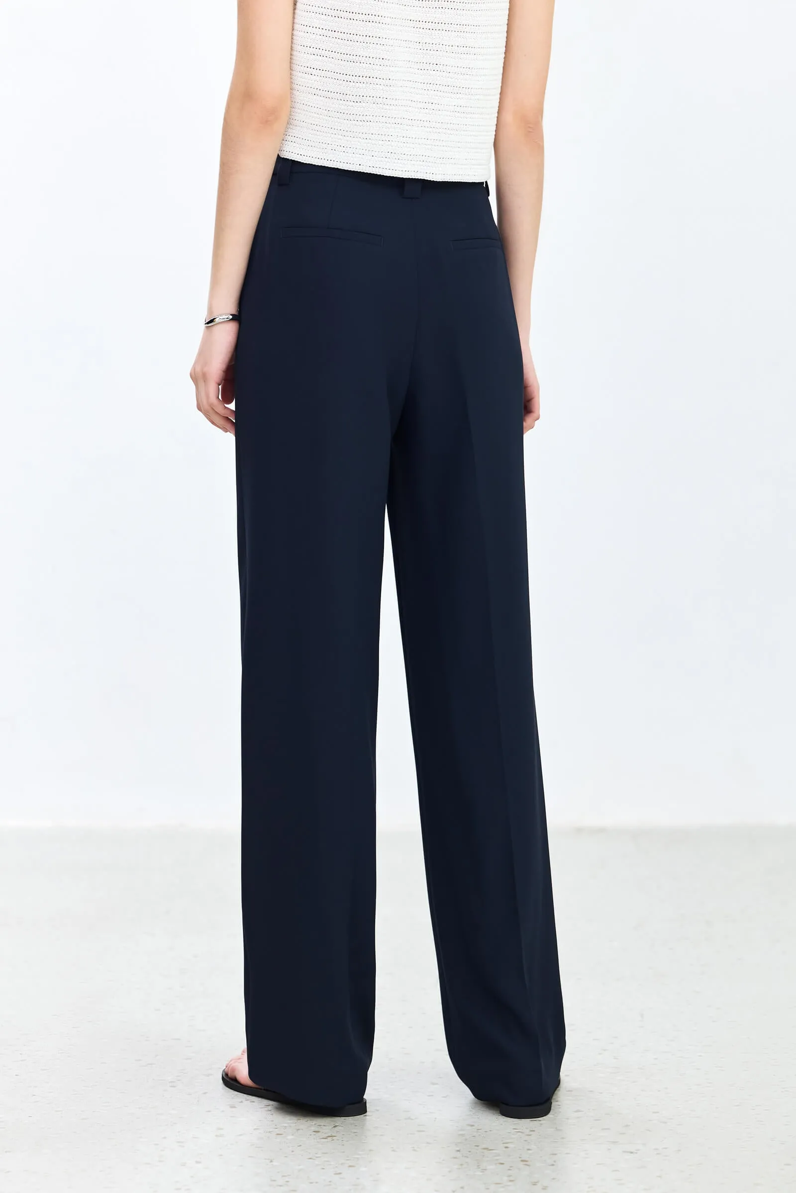 LILY Asymmetric High-Waisted Casual Pants