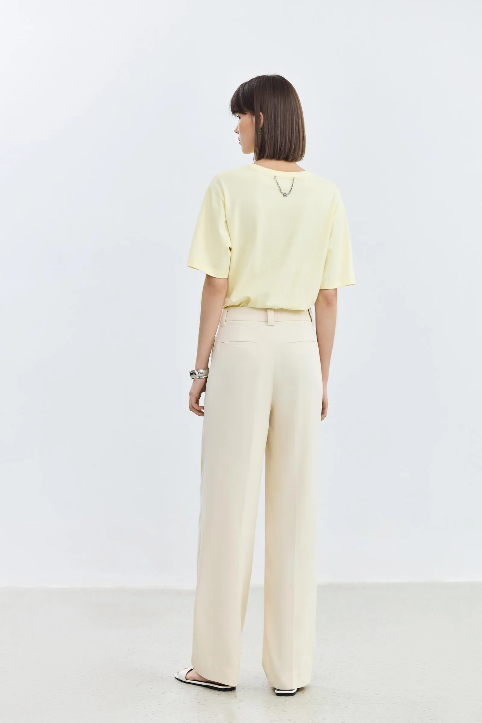 LILY Asymmetric High-Waisted Casual Pants