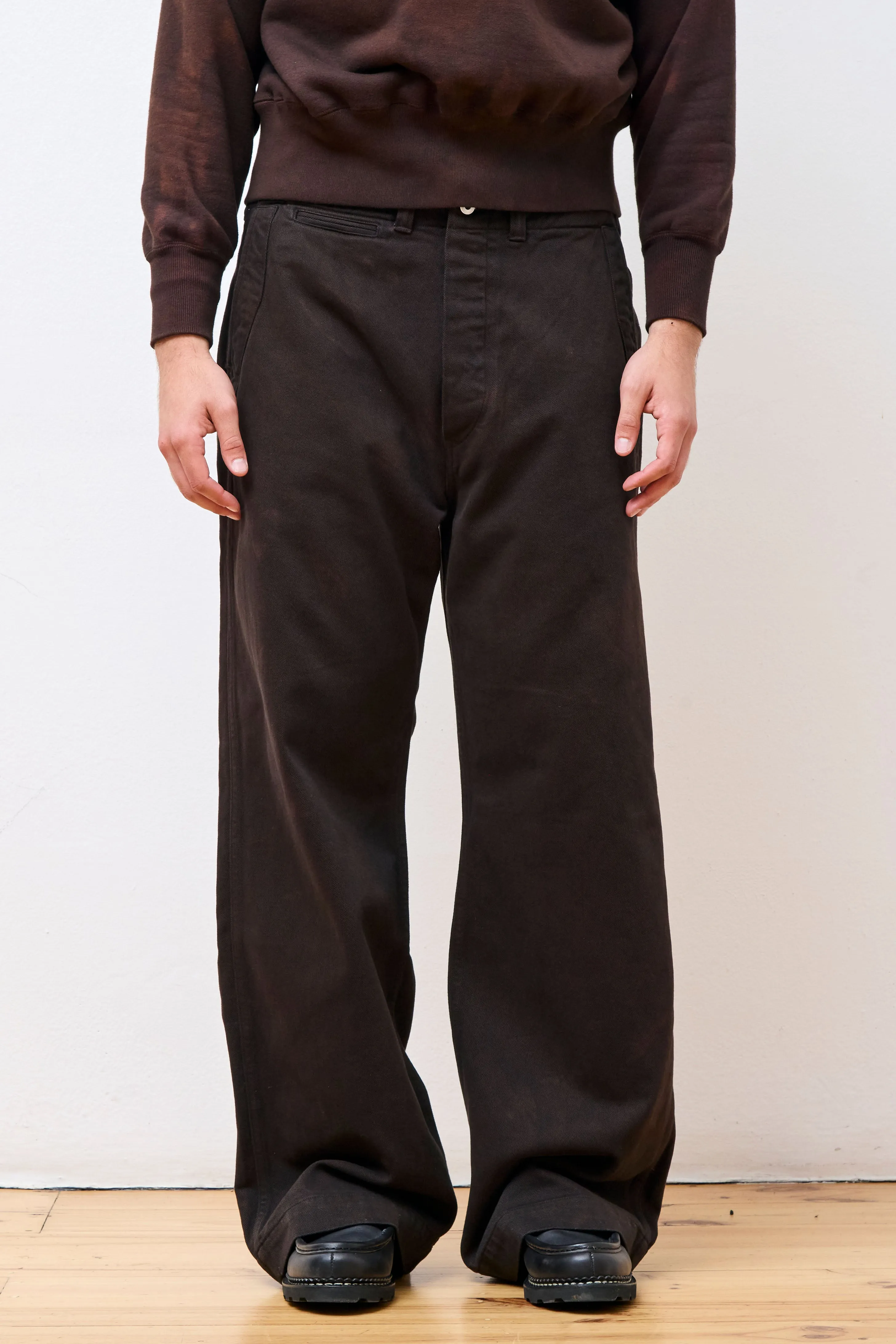 Lot.202 Engineer Trousers Mix Brown