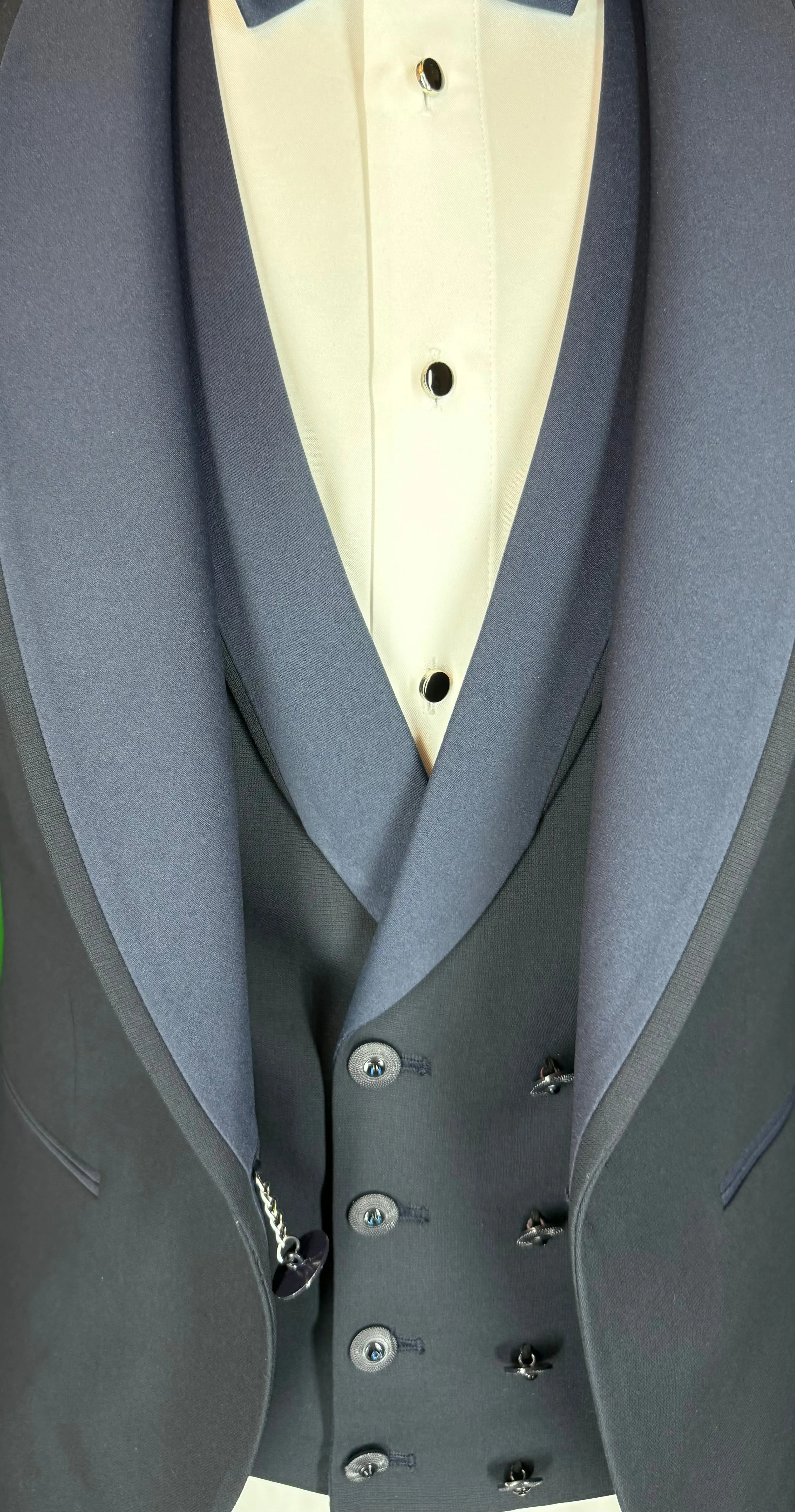 Men's Navy Blue Tuxedo with Shawl Lapel | Classic Formal Tuxedo