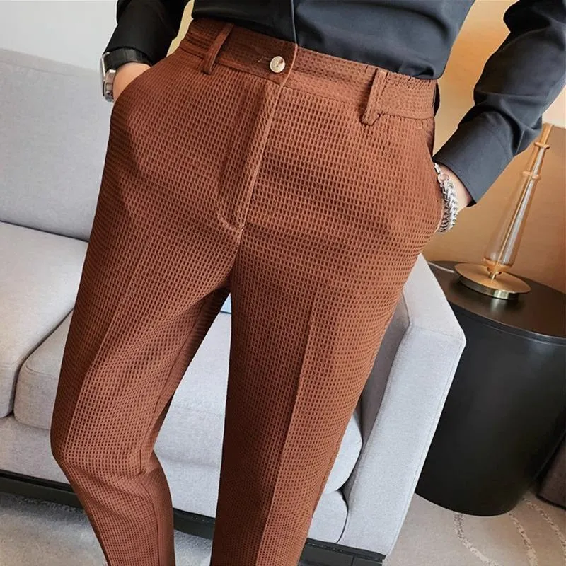 Men's Waffle Casual Trousers 81273100YM