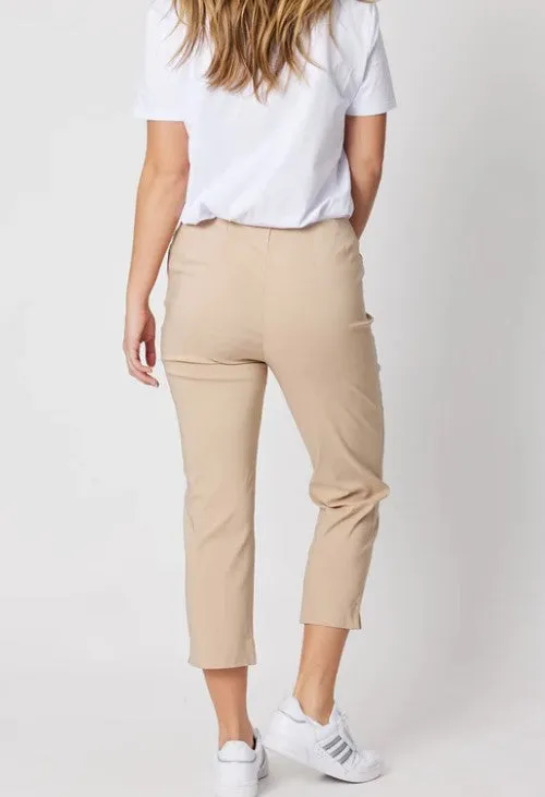 Natural basic elastic pant