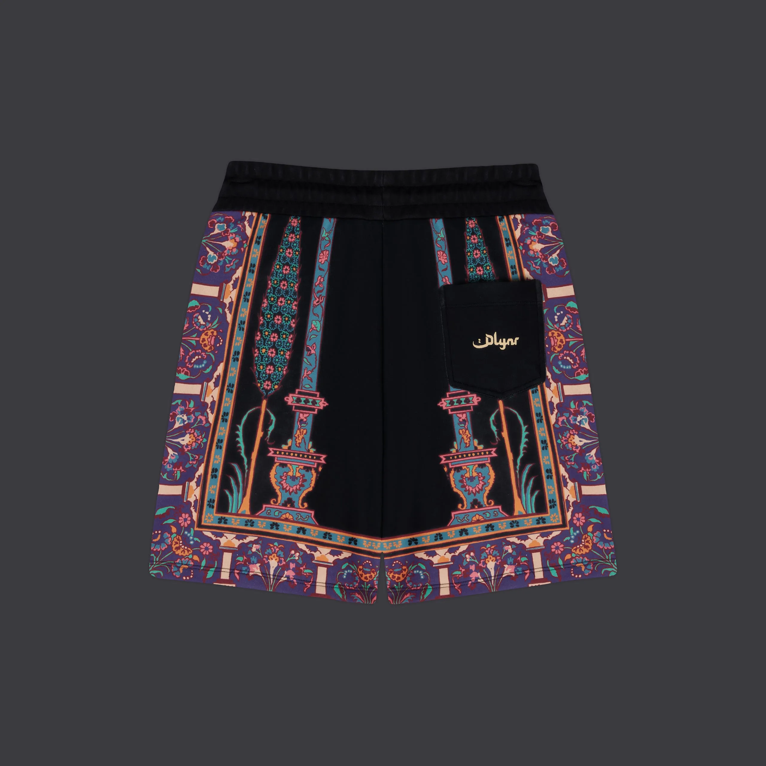 Persian Rug Sweatshorts Black