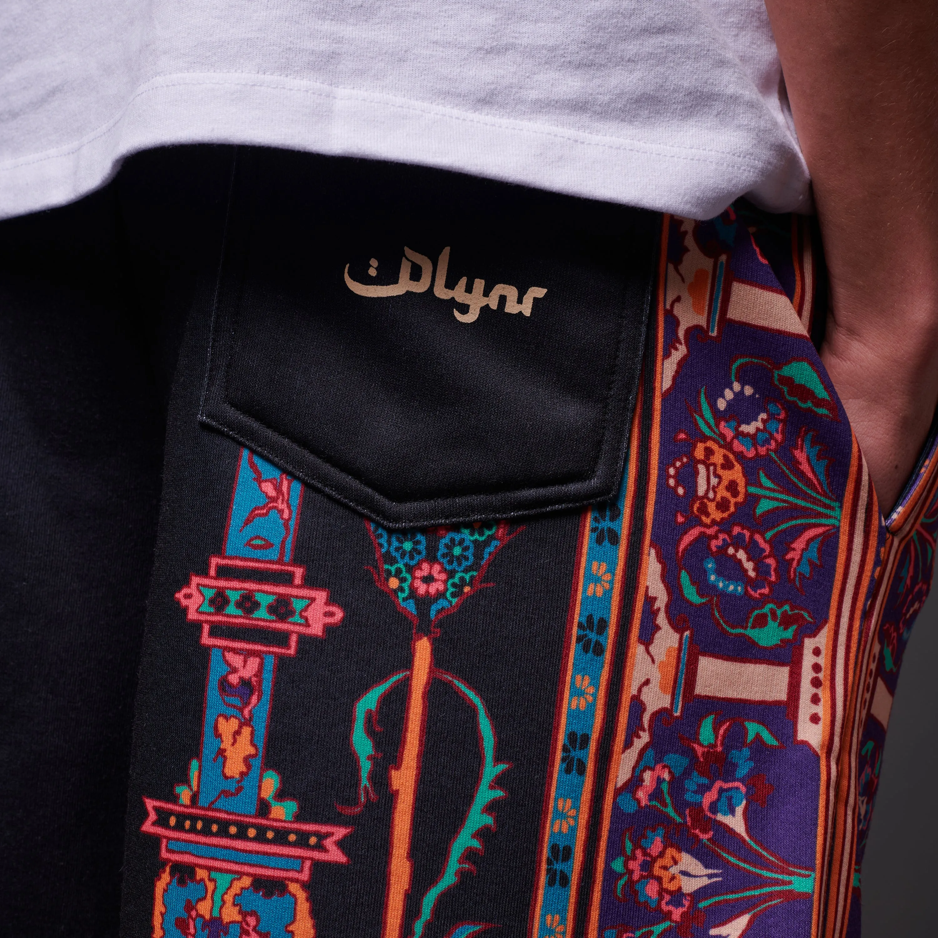 Persian Rug Sweatshorts Black