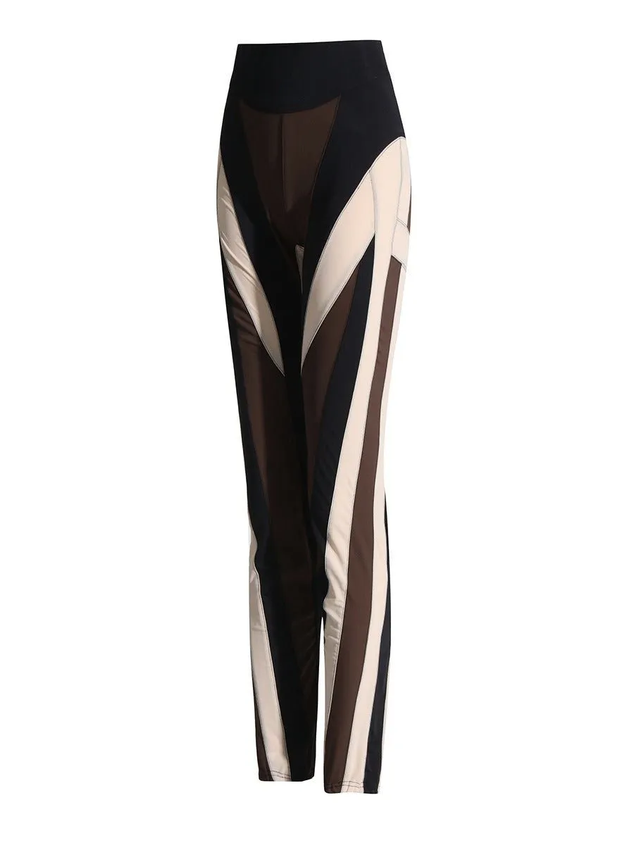 Pre Order:  Contrast Contour Spiral Leggings