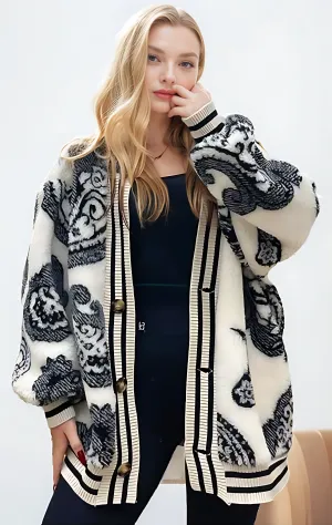 Printed Cardigan