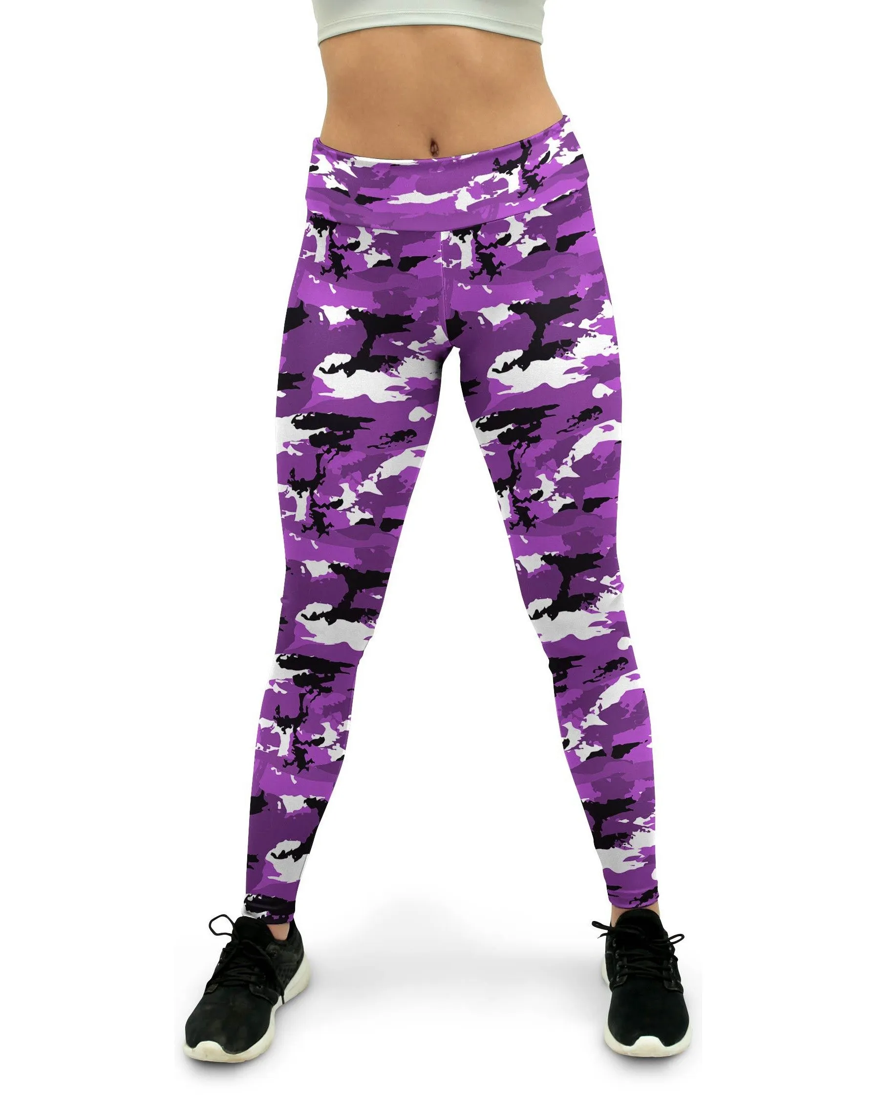 Purple Camo Yoga Pants