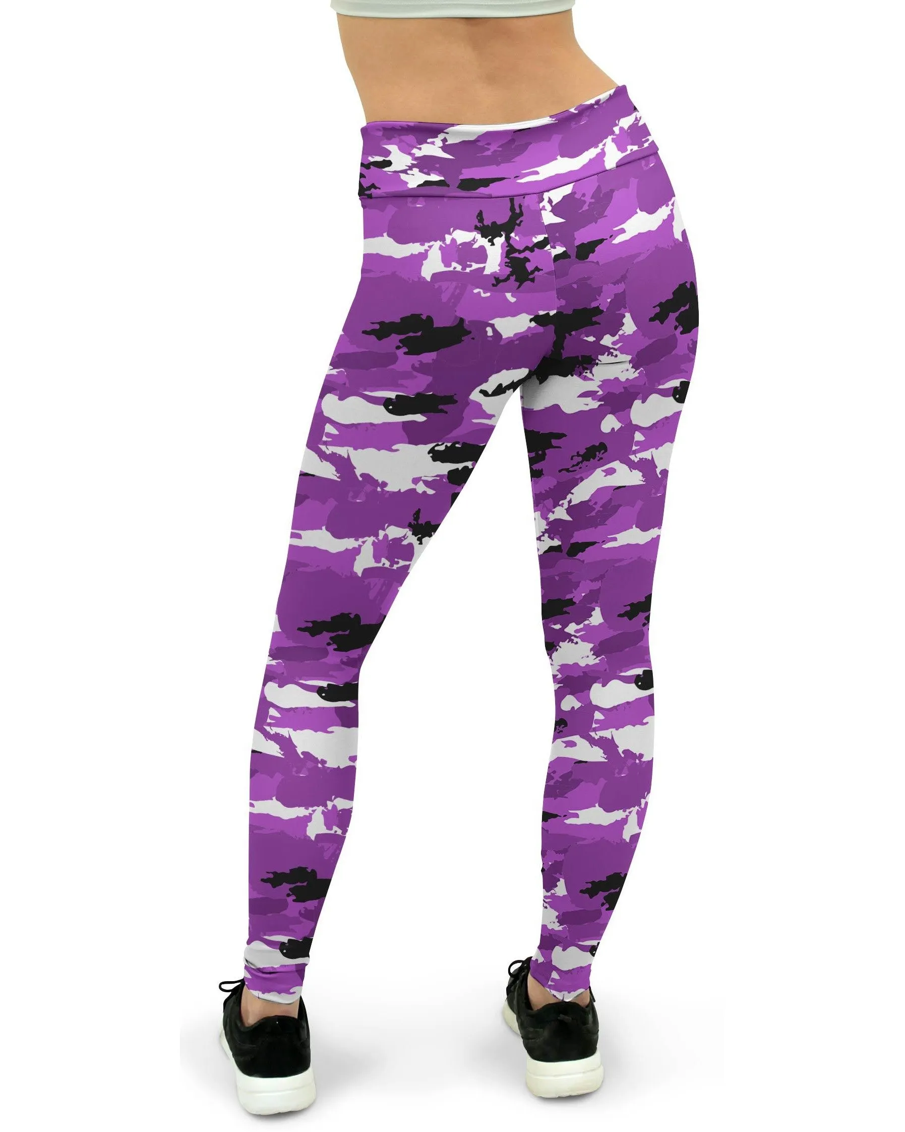 Purple Camo Yoga Pants