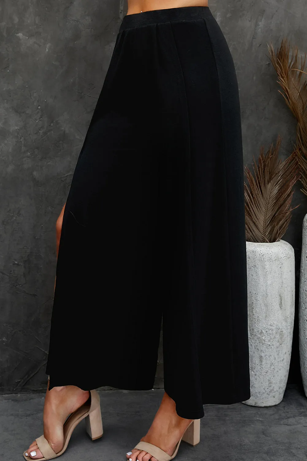 Split Wide Leg Pants