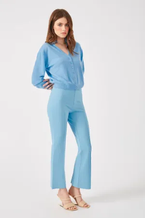 The Porterfield - Open Air Cropped Flare Pants with Pintuck