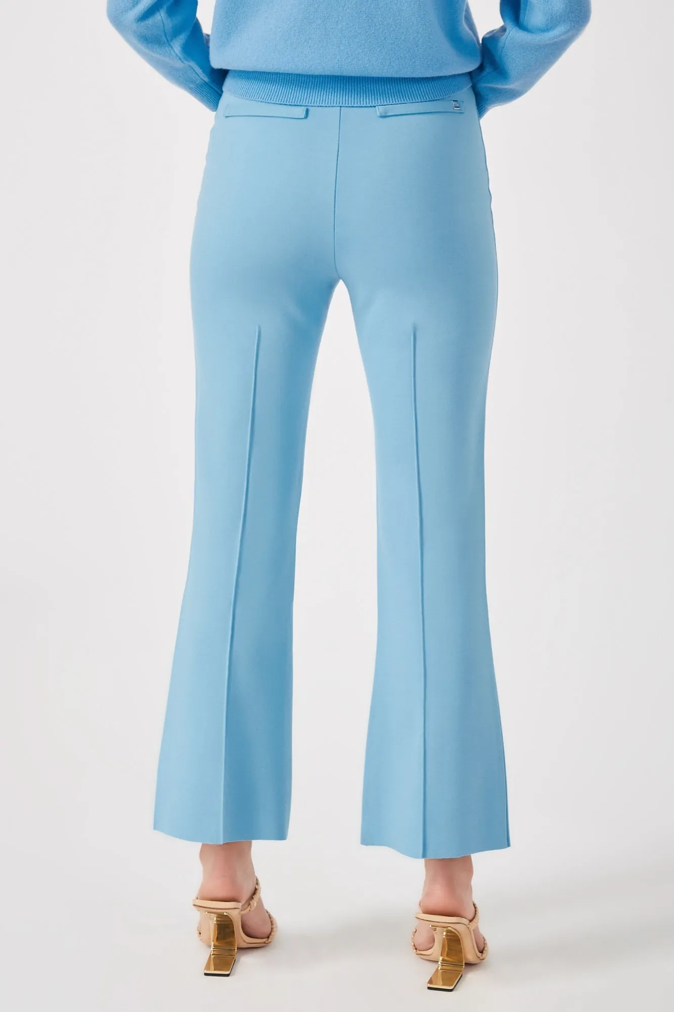 The Porterfield - Open Air Cropped Flare Pants with Pintuck