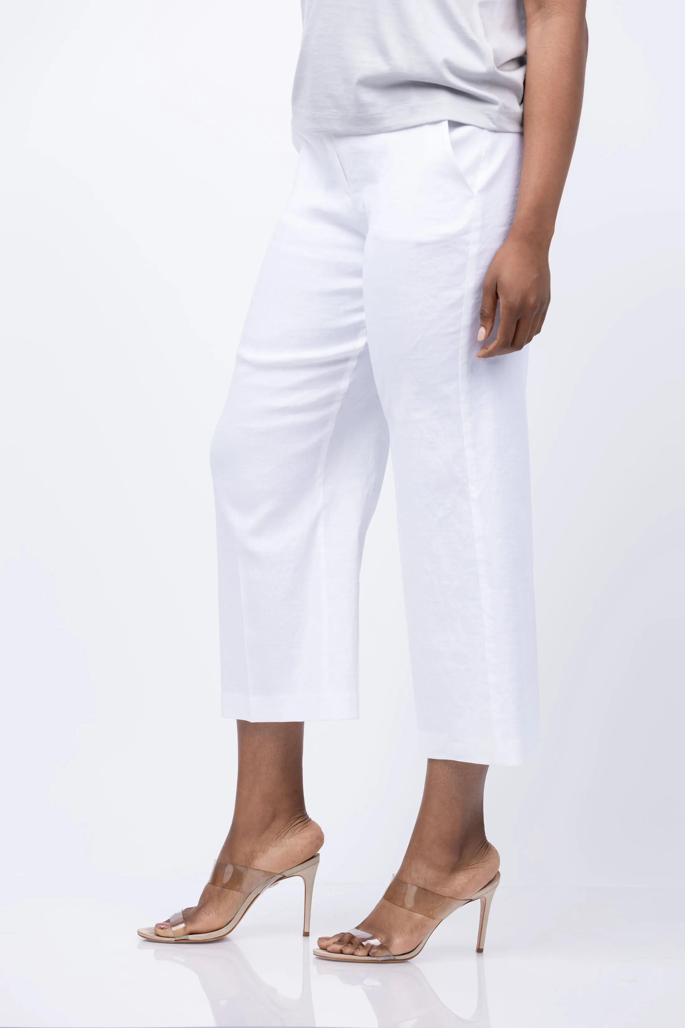 Theory Wide Leg Pants in White