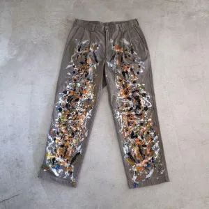 Used Handpaint Workpants 古着　ユーズド　ペイント　チノパンツ　W34 L30