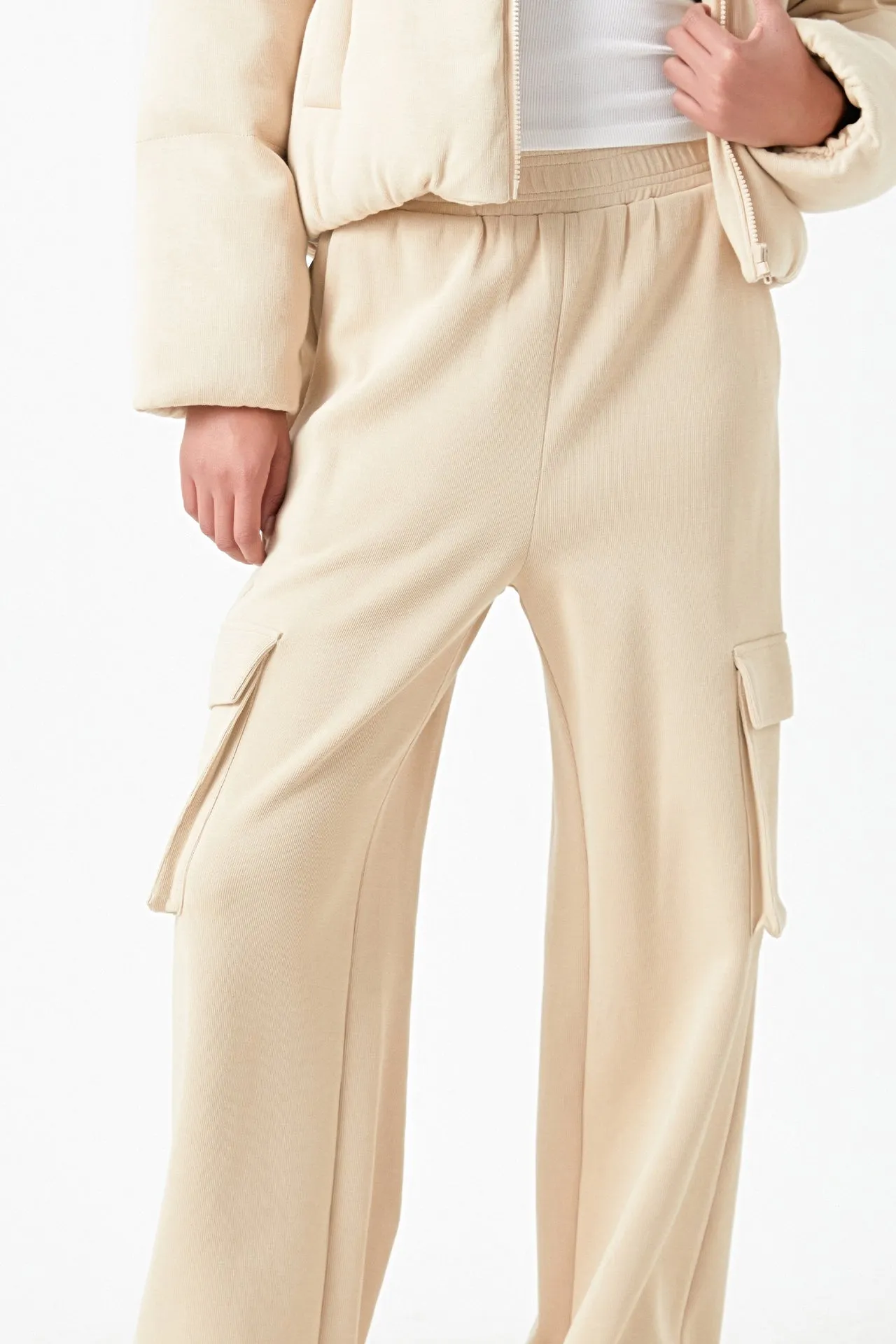 Wide Knit Pants with Pockets